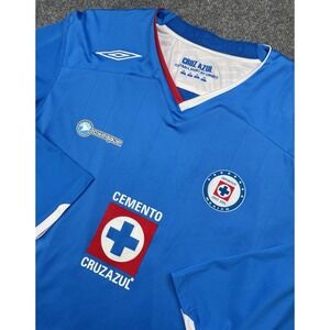 Deportivo Cruz Azul 2009 - 2010 Home football Umbro shirt XLarge Long Sleeve